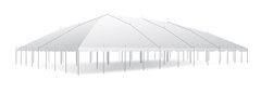 60x100 White Top Pole Tent