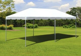 20x40 White Top Frame Tent 