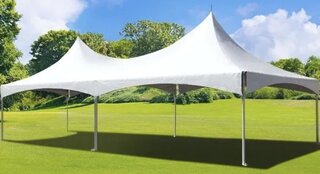 20x40 White Top Cable Tent