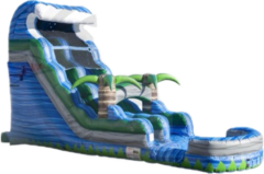 20' Blue Tsunami Waterslide