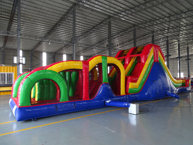 53ft Water Slide Obstacle Course Rental Jacksonville Fl