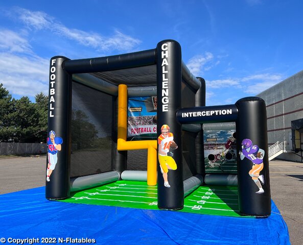 quarterback football challenge interactive game rental Jacksonville Florida 