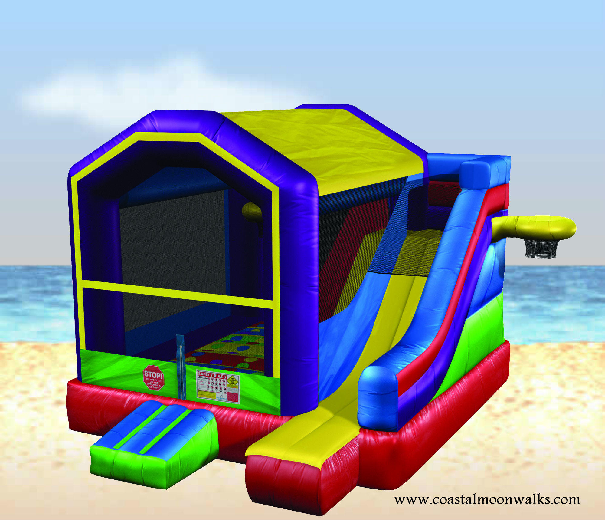 picture of the wacky 5in1 bounce house combo