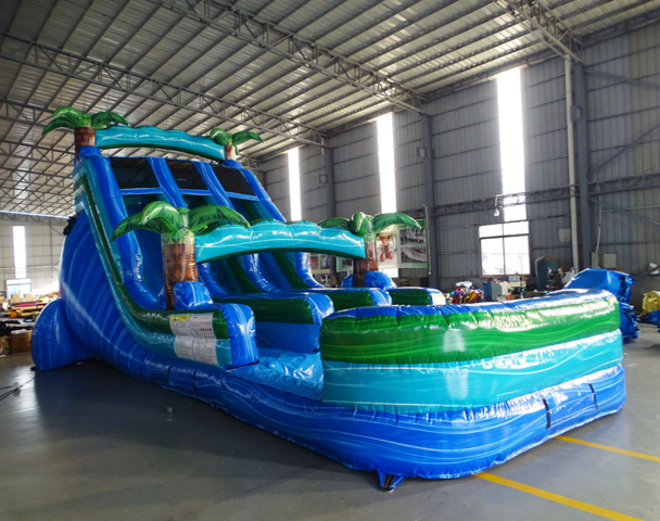 17ft Tropical Drop Water Slide Rental Jax