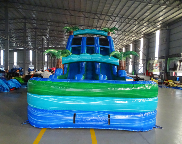 Tropical Theme Water Slide Rentals with Pool Jacksonville