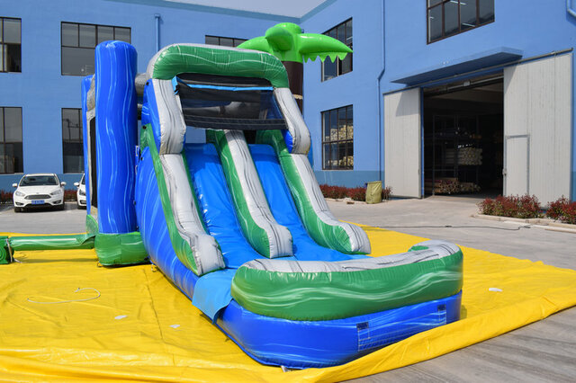 Tropical Surf Theme Bounce House Slide Rentals
