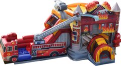 Fire Station Water Slide Combo