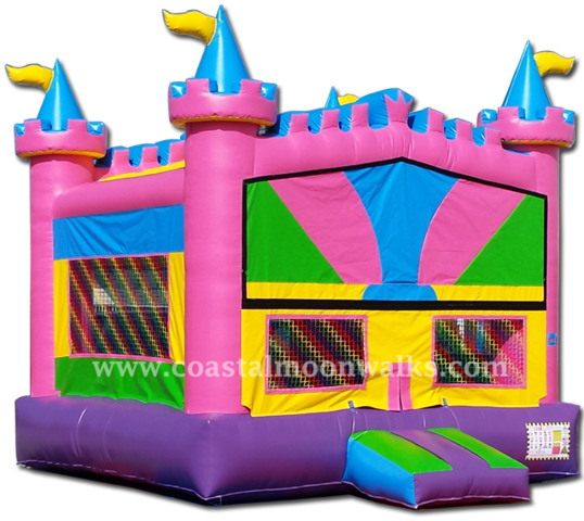 Pink Castle Bounce House M107