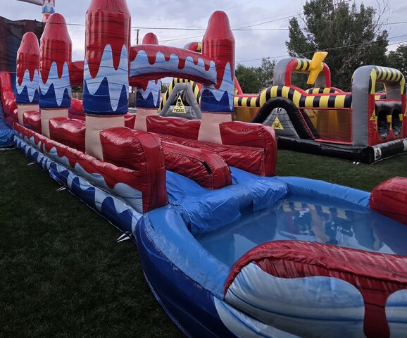 Bomb pop dual lane slip and slid 