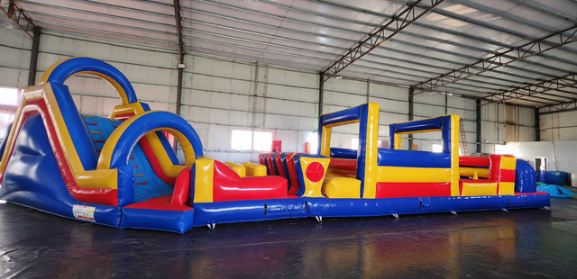 70ft Obstacle Course Dry with Slide
