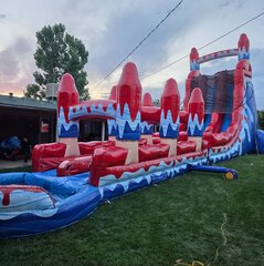 26' Bomb Dual Lane Water Slide w/ Slip-N-Slide