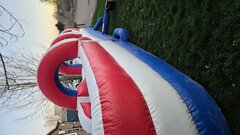 Red & White and blue slip n slide