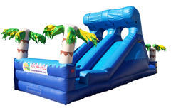 15' Dual Lane Surfs Up Tropical Slide