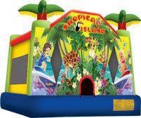 Tropical Island Bounce House