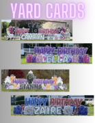 Yard Card Rentals – Celebrate BIG with a Personalized Yard Display!