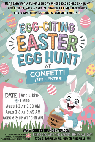 Eggciting Easter Egg Hunt Ages 6 and up