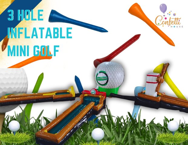 3 Hole Mini Golf Inflatable Game