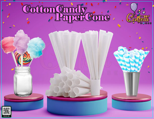 Cotton Candy paper cone
