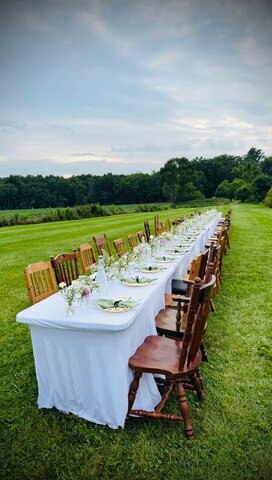 Eclectic Vintage Wood Chairs