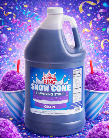 Snow Cone Syrup Gallon- Grape