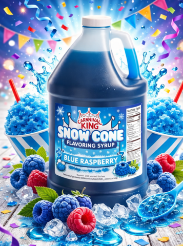 Snow Cone Syrup Gallon- Blue Raspberry