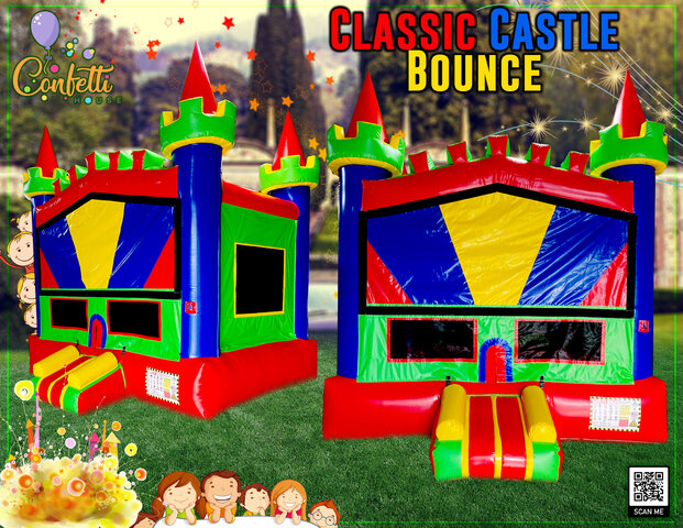 Rainbow Classic Castle Bounce 13’x13’