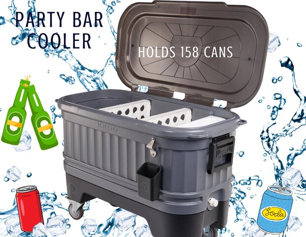 Party Bar Cooler-Gray