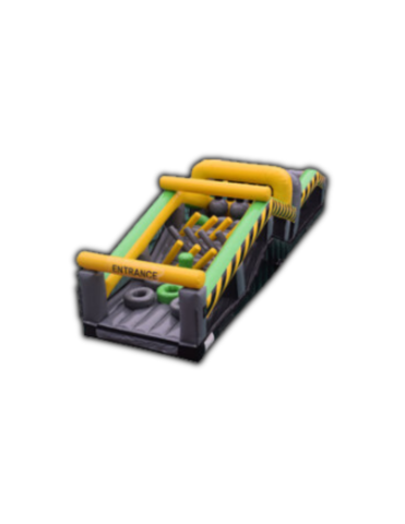Mega Caution Inflatable Obstacle Course