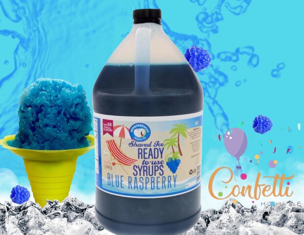 Snow Cone Syrup Gallon- Blue Raspberry