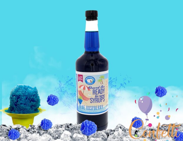 Snow Cone Syrup Quart- Blue Raspberry