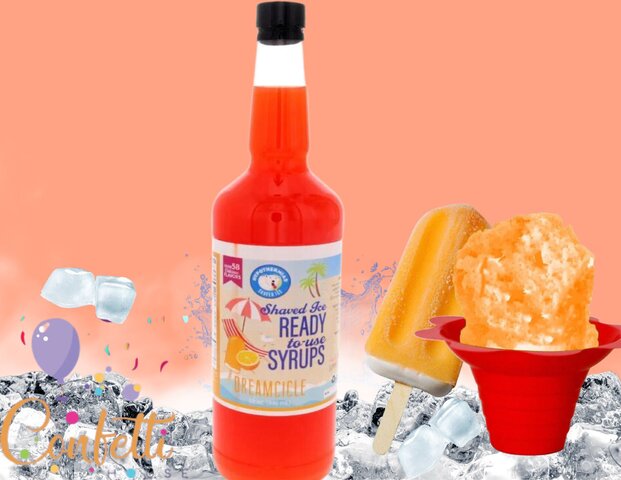 Snow Cone Syrup Quart-Dreamcicle