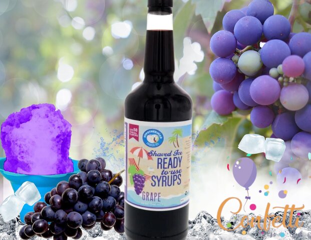 Snow Cone Syrup Gallon- Grape