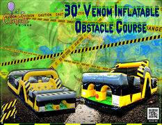 30' Venom Run Inflatable Obstacle Course