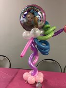 Curly Foil Balloon Centerpiece