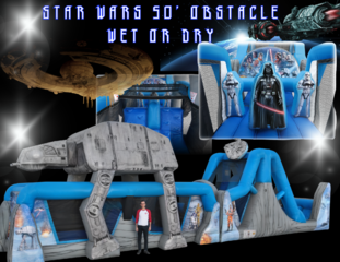 50' Star Wars Obstacle Course Wet/Dry