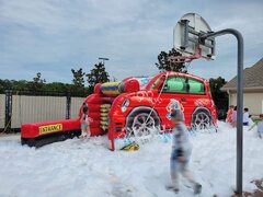 Foam Machine and car wash inflatable