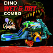 Dinosaur Combo Bouncer Wet/Dry