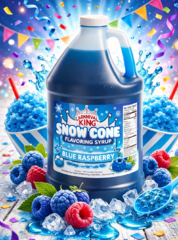 Snow Cone Syrup Gallon- Blue Raspberry