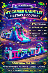 47' GAMER GAUNTLET OBSTACLE COURSE