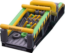 Mega Caution Inflatable Obstacle Course