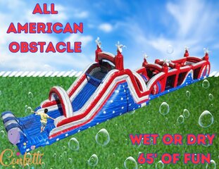 65' All American Obstacle Course - Wet and Dry Adventure