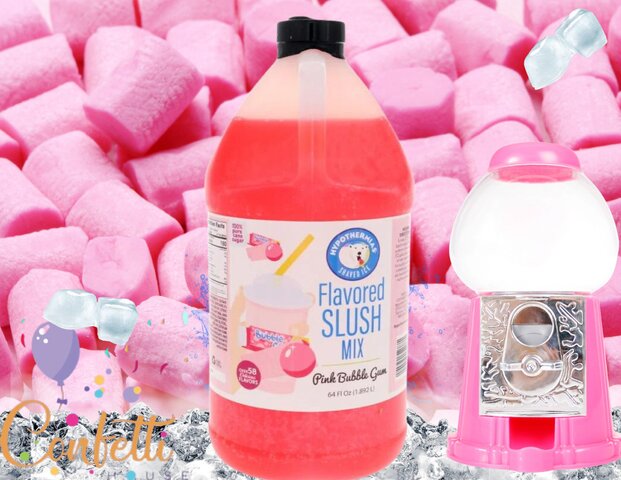 Slushy Machine Mix- Pink Bubble Gum 