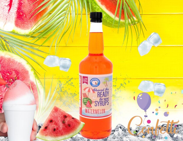 Snow Cone Syrup Quart- Watermelon