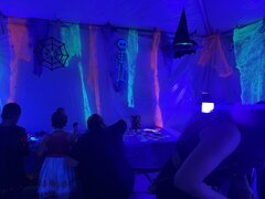 Black light art tent 