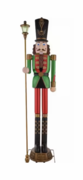 Nutcracker with LCD eyes and lantern 8 ft