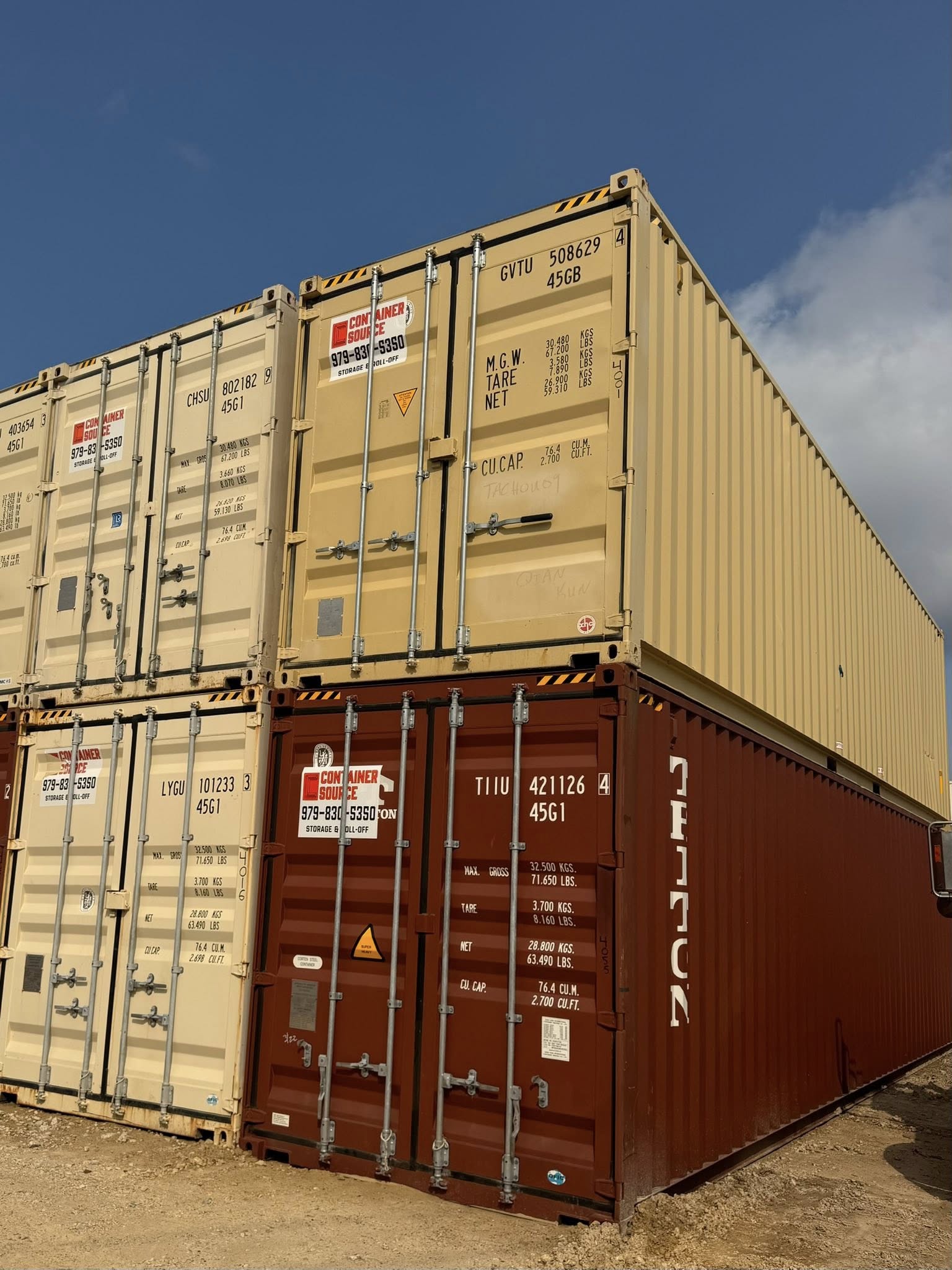 Containers from Container Source Storage & Roll Off