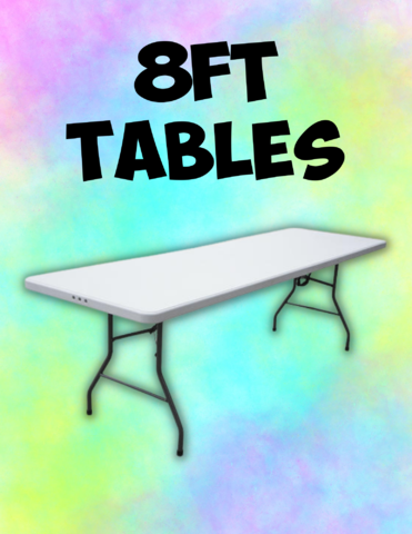 8ft Rectangular Tables