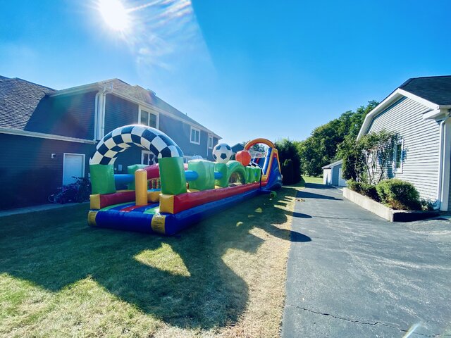 All-Star 70FT L Wet Obstacle Course With Pool