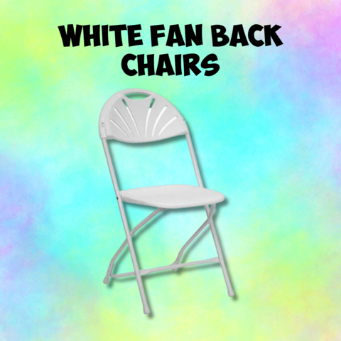 White Fan Back Chairs