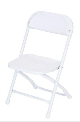 Child White Folding Chair